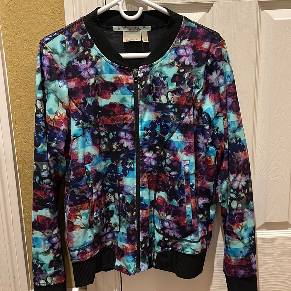 Athleta Floral Jacket size large